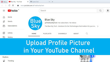 How to Upload Profile Picture in Your YouTube Channel // Blue Sky