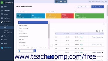 QuickBooks Online Plus 2015 Tutorial Managing Sales Transactions Intuit Training