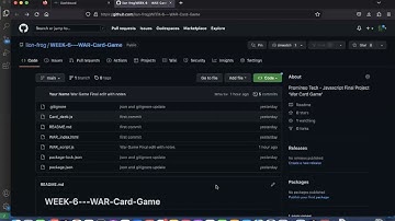 WEEK 6 - Final Project War Card Game
