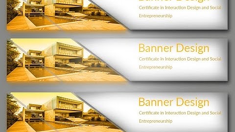 Photoshop Tutorial Simple web Banner design