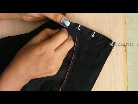 how to stitch blouse hook and loop