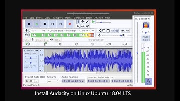 Audacity Linux- Install on Linux Ubuntu Unity 18.04.1 LTS Video Tutor