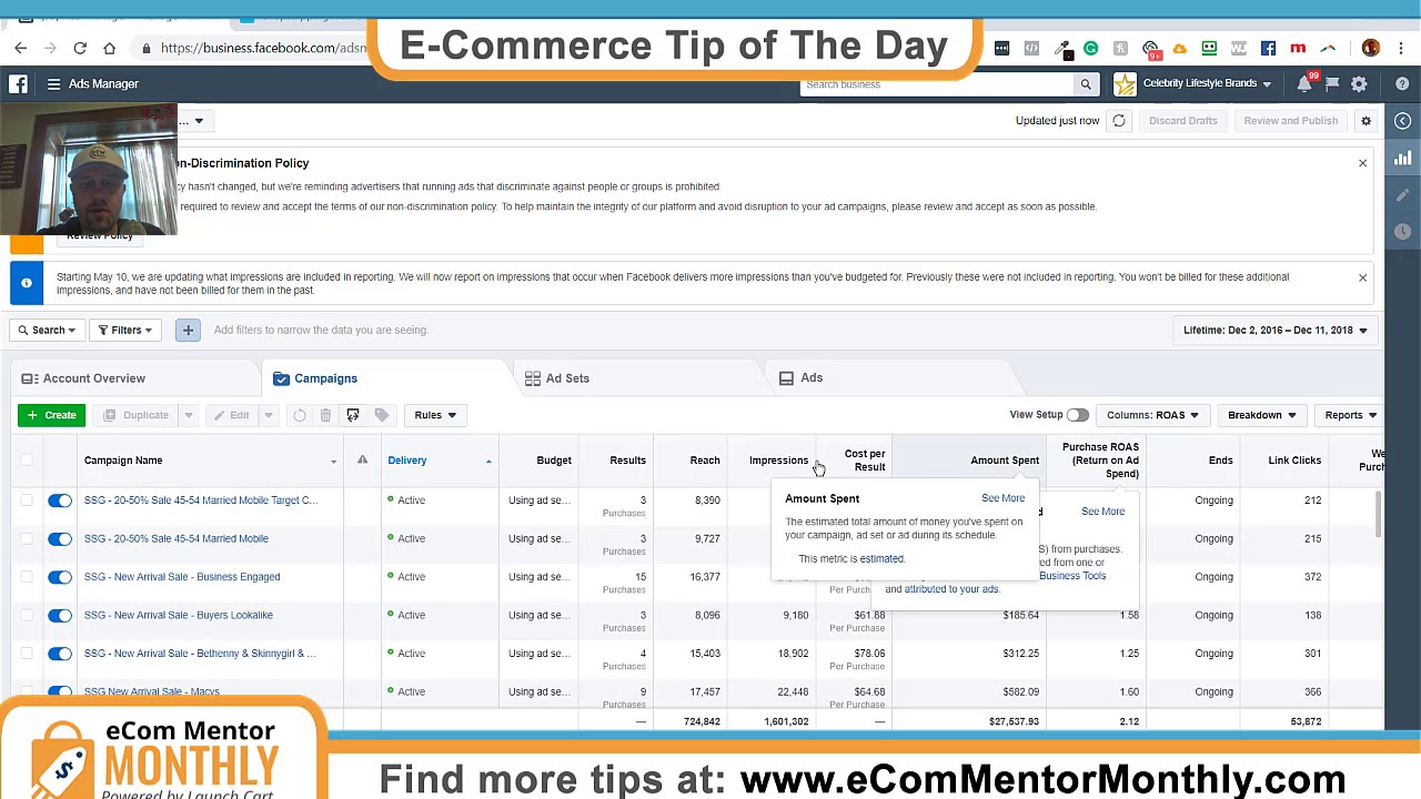 How To Measure Your Return On Ad Spend (ROAS) In Facebook Ads Manager ...