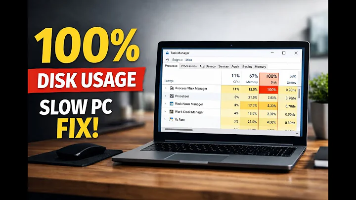 Fix 100% Disk Usage on Windows 10/11 | Speed Up Slow PC (2025)