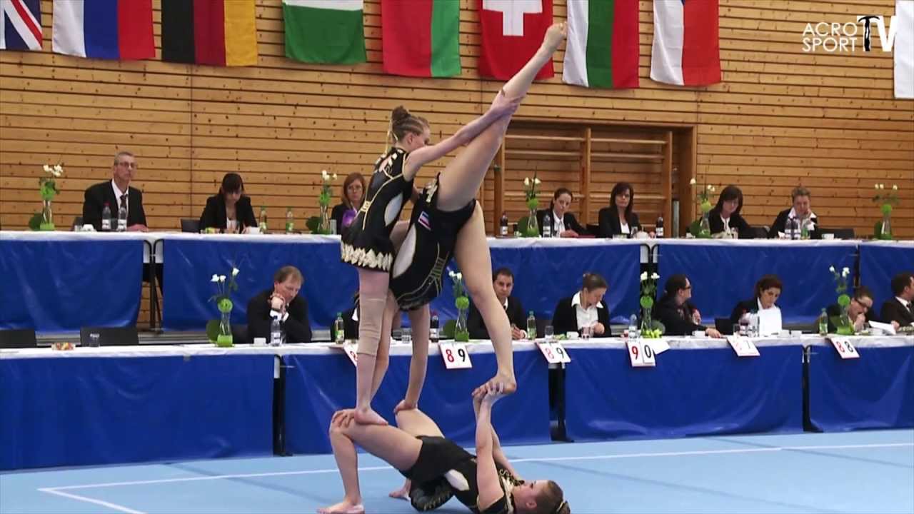 Acro Cup Albershausen 2013 WomensGroup Seniors Balance Netherlands van Beek van de Burgt Gijsbertse