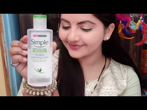 Simple kind to skin micellar cleansing water review | makeup remover for sensitive skin | RARA