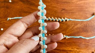 How to make a Macrame Bracelet with Beads | Macrame for Beginners