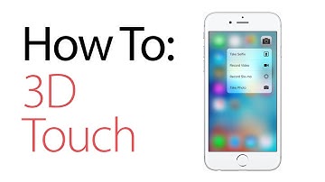 How to Use 3D Touch on the iPhone 6s and iPhone 6s Plus