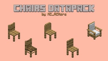 CHAIRS DATAPACK | Datapack in Minecraft 1.17