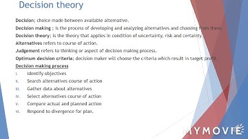 Quantitative method, decision theory part🔥🔥