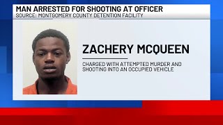 Man charged after shots fired into Montgomery police officer’s vehicle