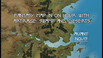 Fantasy Map in 1 Hour with ArtRage Swamps and Deserts