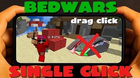 Playing Bedwars without Drag Click in Pojavlauncher | Phone