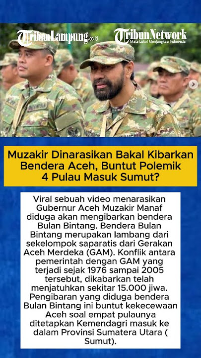 Muzakir Dinarasikan Bakal Kibarkan Bendera Aceh, Buntut Polemik 4 Pulau Masuk Sumut