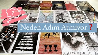 Neden Adim Atmiyor? Ne Düşünüyor? Onu Geri̇de Tutan Ne? Tarot Okuması 