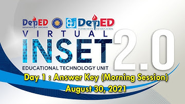 VINSET 2.0 (INSET 2021) Day 1 Answer Key (Morning Session)