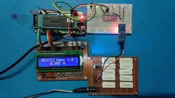 8051 current measurement (ACS712) demo