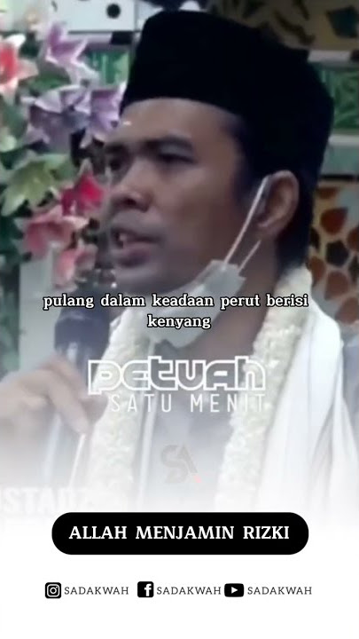Allah Menjamin Rizki Kita || Ustadz Abdul Somad #shorts #ceramah #ustadzabdulsomad