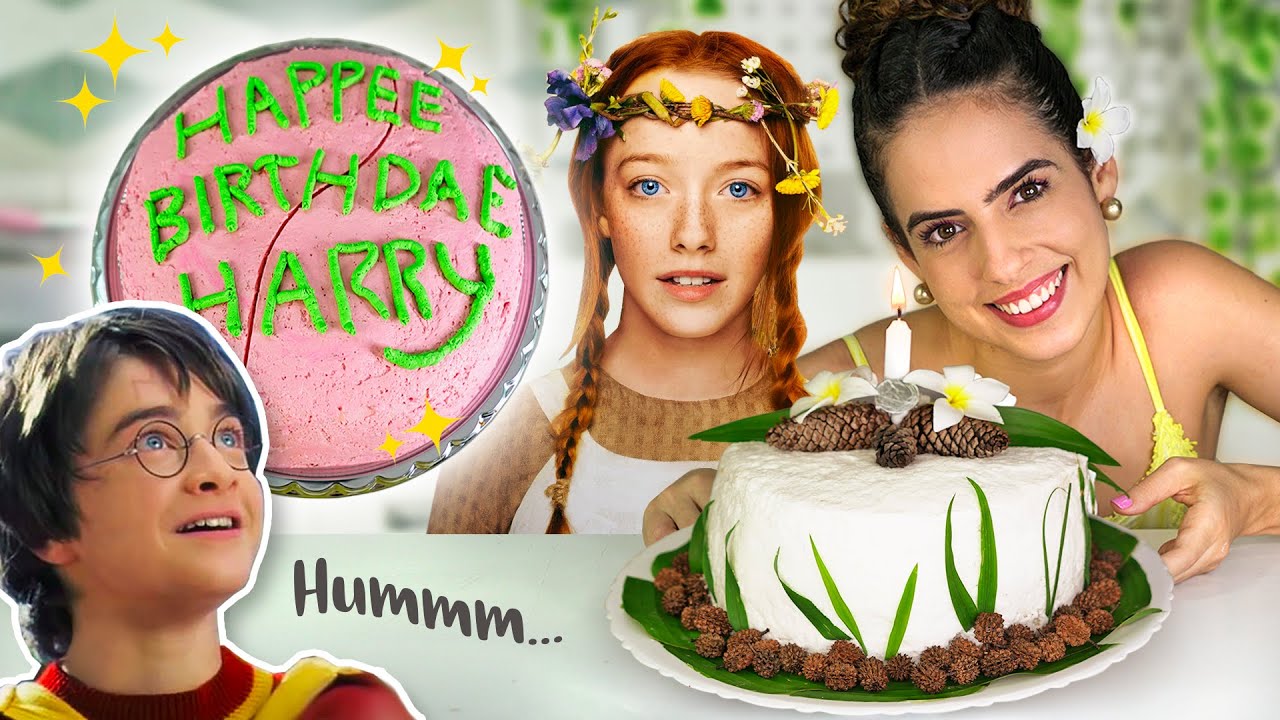 COMIDINHA DE FILME: BOLOS de ANNE, MATILDA & HARRY POTTER | Paula Stephânia