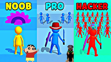 NOOB vs PRO vs HACKER IN JOIN CLASH 3D WITH SHINCHAN OGGY AND CHOP #shinchan #gtav #gta5 #gta