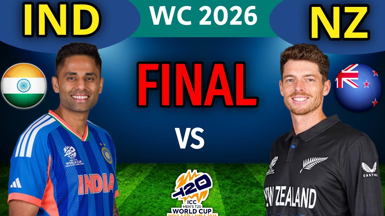 ICC T20 WORLD CUP 2026 | Final Match | India vs New Zealand Final Match ...