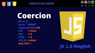Implicit & Explicit coercion in javascript | Type conversion in javascript | L.5  MERN STACK Series