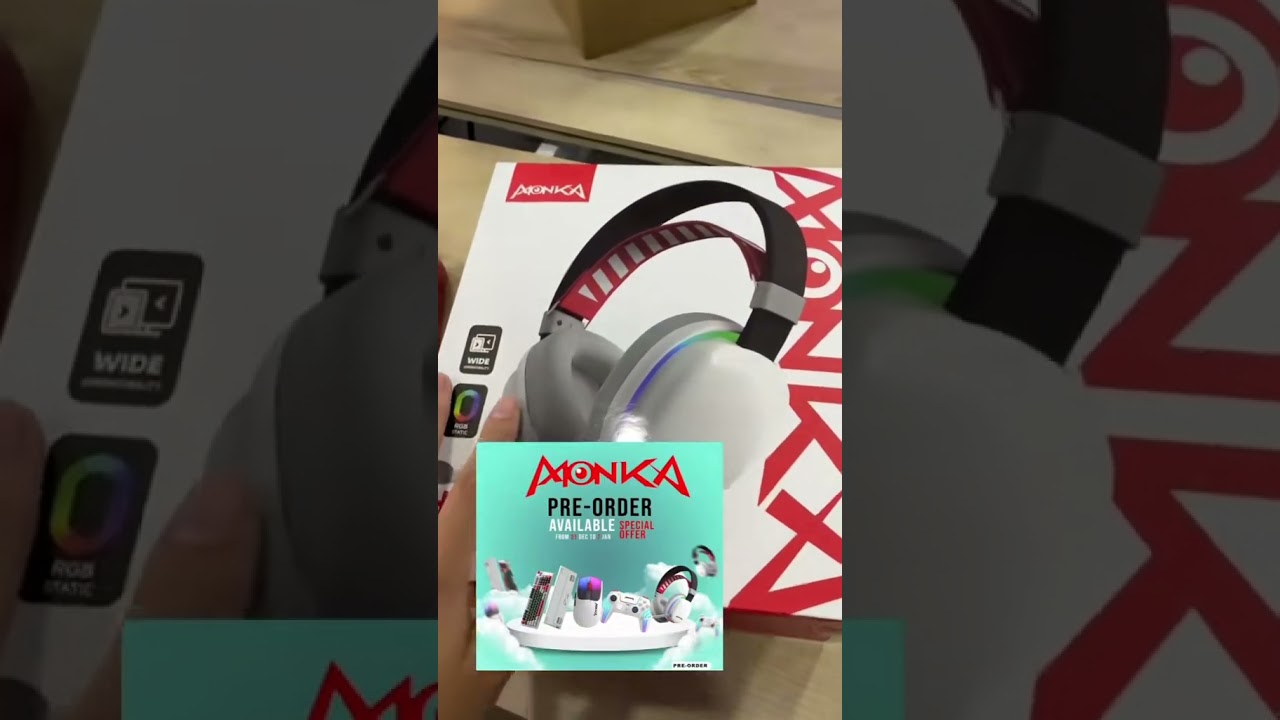 Last Stock of Monka Headset HG9069W🥲🇰🇭