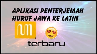 cara menterjemahkan huruf Jawa  dengan mudah