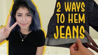 HOW TO HEM YOUR JEANS | sew&tell