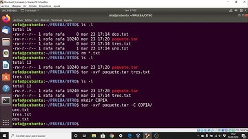 Empaquetar y comprimir con tar y gzip en Linux