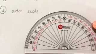 How to read the scales on the protractor (with extra helpful tip!) by Aqidah Ho 75,023 views 10 years ago 3 minutes, 50 seconds