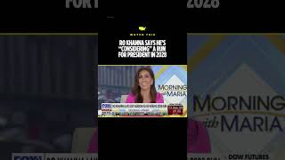 Ro Khanna says he’s “considering” a run for president in 2028