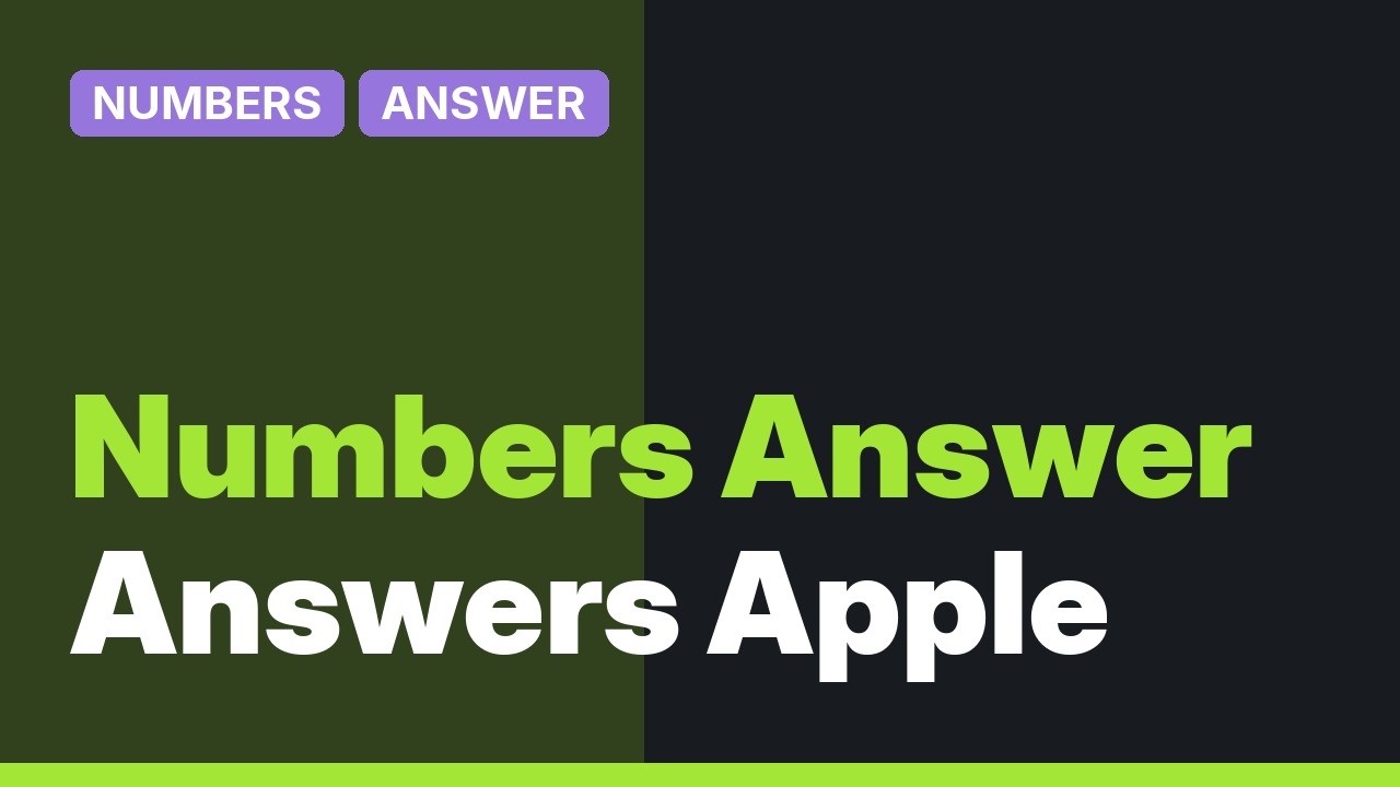 Data Into Numbers Apple: How to import data into numbers properly? - YouTube