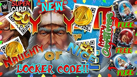 *NEW* NAUGHTY😈 OR NICE☃️ CHRISTMAS🎄 LOCKER CODE!! WWE SuperCard 
