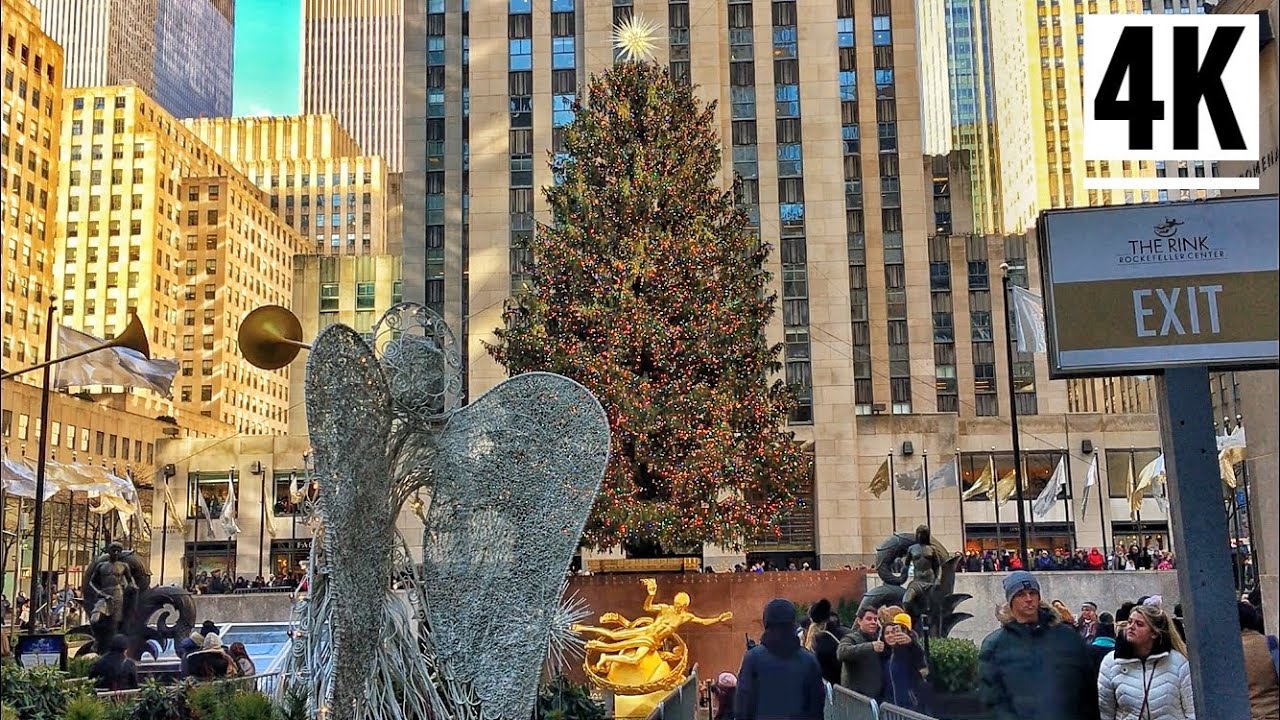 ⁴ᴷ⁶⁰ Rockefeller Christmas Tree 2019, Saks 5th Avenue, Radio City Music
