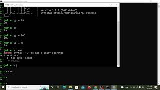 Famous Programming With Julia - Variables including (with UTF-8 naming) Profile