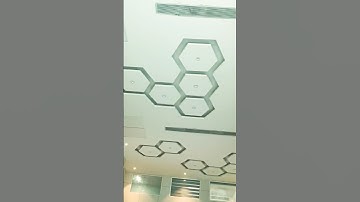 Hexagon False Ceiling Design||Pop False Ceiling Hall Desgin