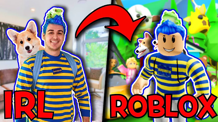 I *DYED* my HAIR BLUE to be my REAL LIFE Roblox Ch...