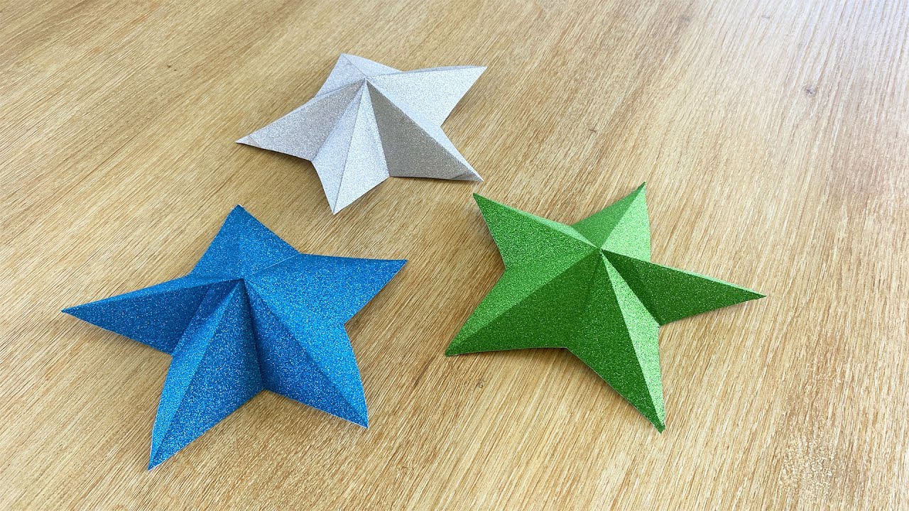 Tutoriel facile : Réaliser une étoile en origami - YouTube
