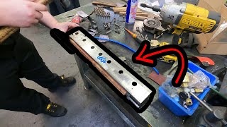 Press Maintenance - Folder Knife Block Modification And Service