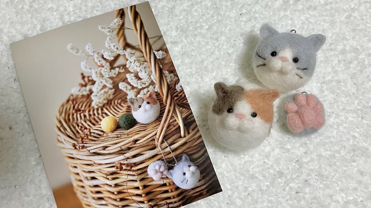 フェリシモの羊毛フェルトキットを作ってみた - YouTube