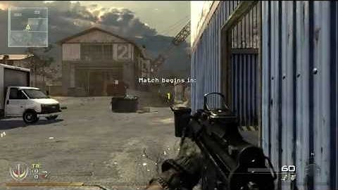 Modern Warfare 2 - Free for all - Scrapyard - MP5K - AC130 - Gameplay