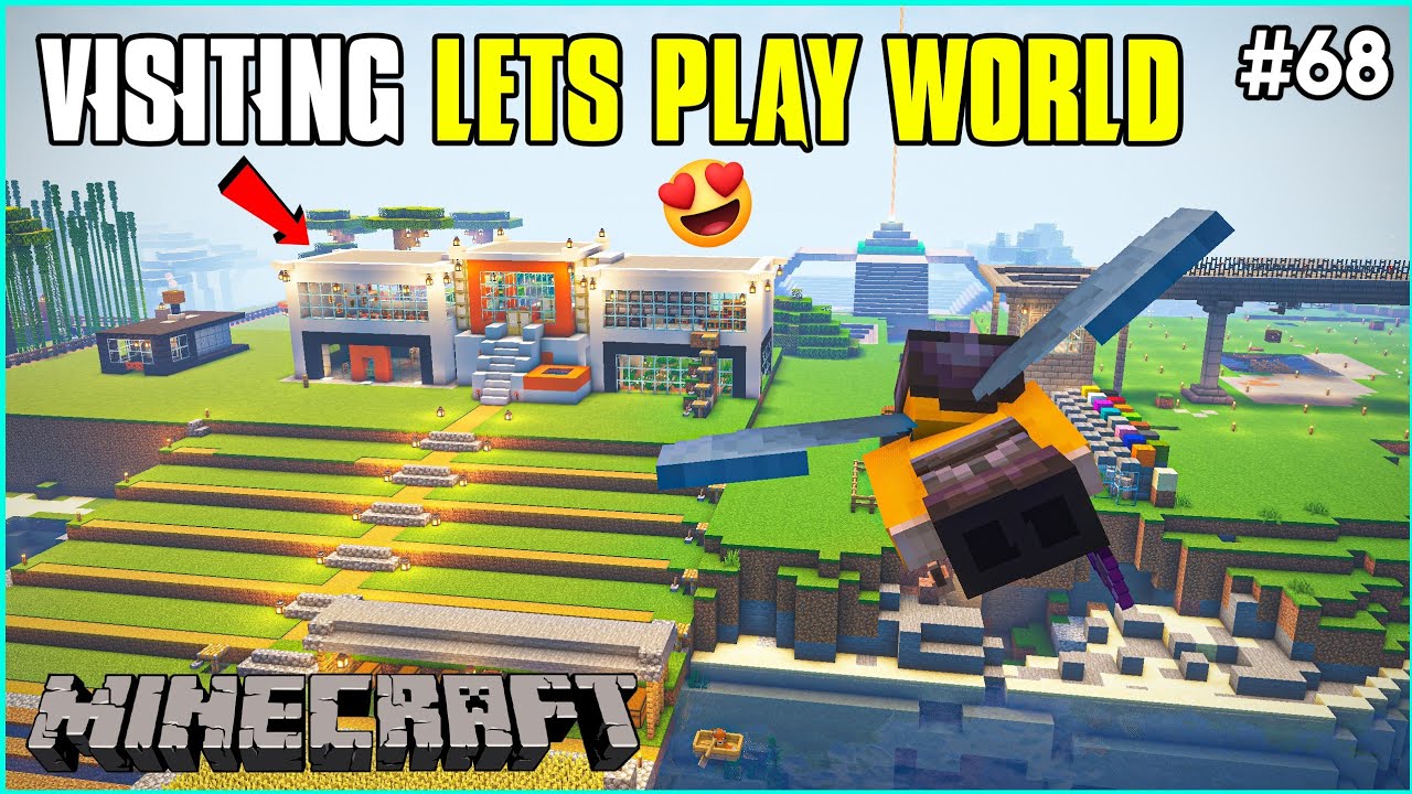 Visiting Lets Play World | Minecraft Lets Play Series | In Telugu | #68 ...