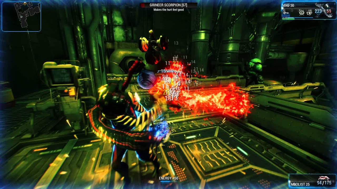 Brief demo of the Embolist (Warframe)