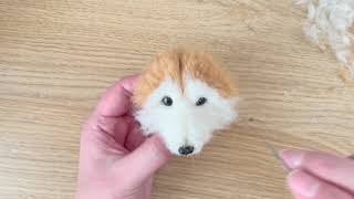 羊毛フェルト　柴犬　momoichigo 羊毛フェルト 柴犬 momoichigo