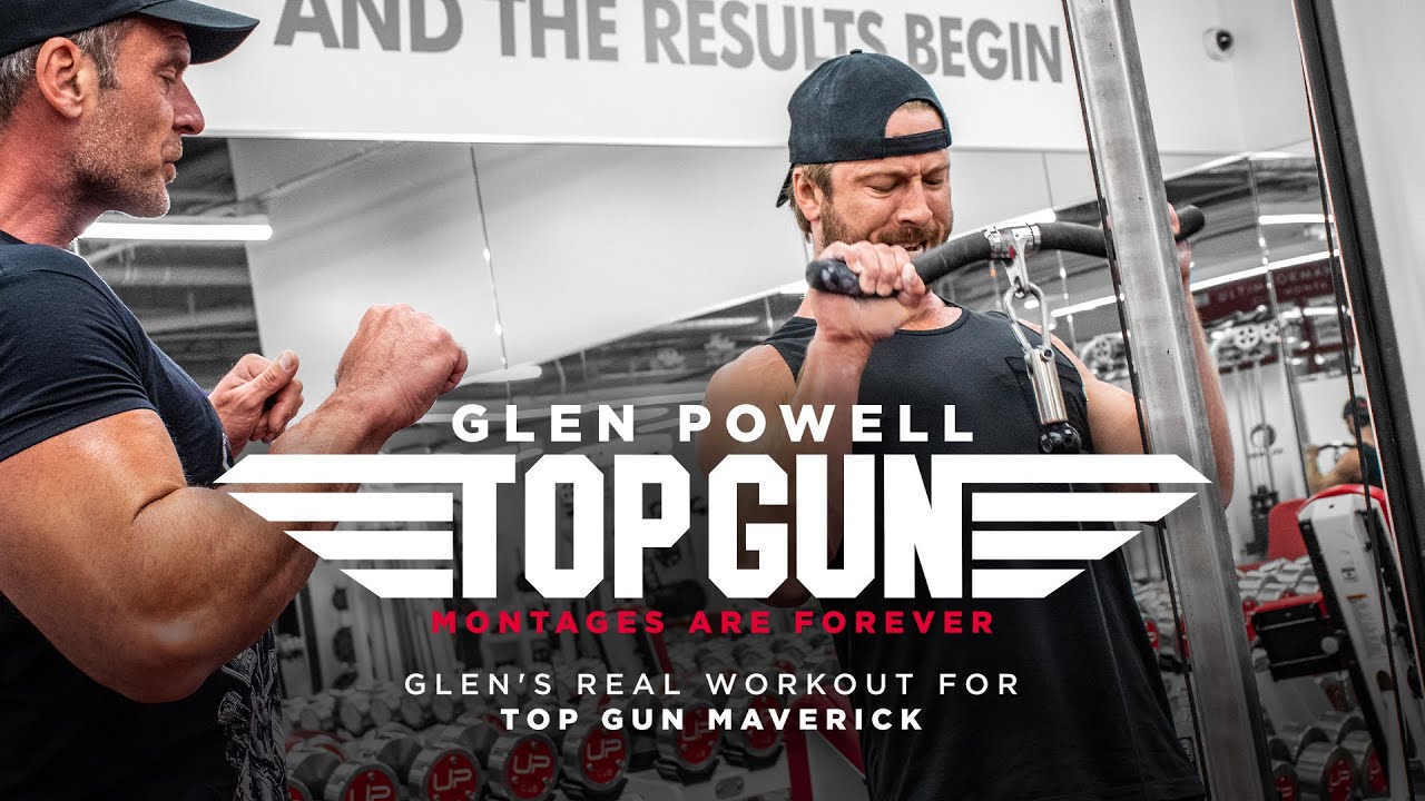 Glen Powell Top Gun Star Built His Physique In Just Seven Weeks