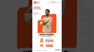 Huge Congratulations Uday Kumar For An Amazing 3 Lpa Package Placement