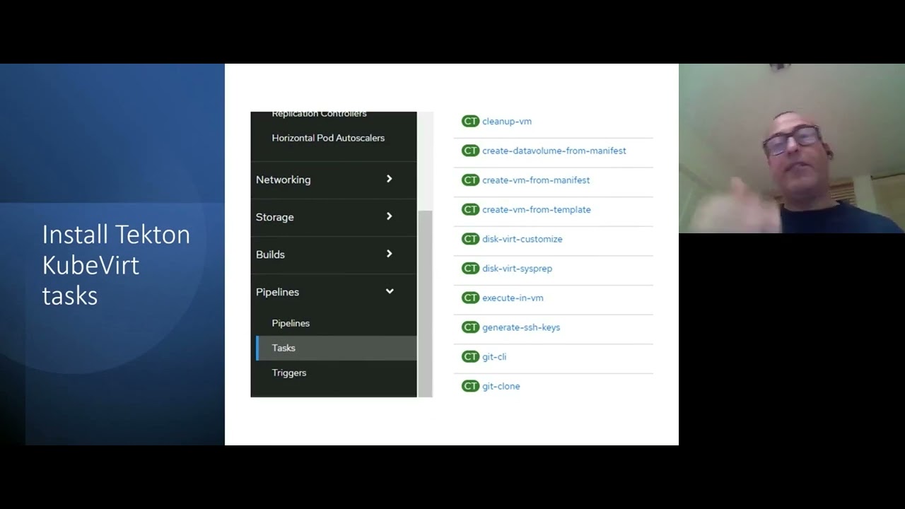 Tekton pipeline based VM provisioning in Kubernetes cluster.