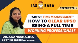 DAILY SCHEDULE, REVISION & STRATEGY FOR WORKING PROFESSIONALS by DR AKANKSHA JHA RANK 371, UPSC 2022 screenshot 5