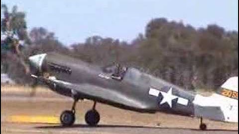 Curtiss P-40N Taxiing and In-Flight